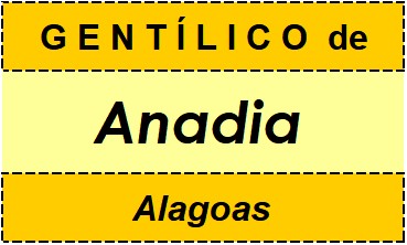 Gentílico da Cidade Anadia