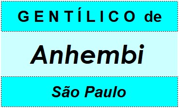 Gentílico da Cidade Anhembi