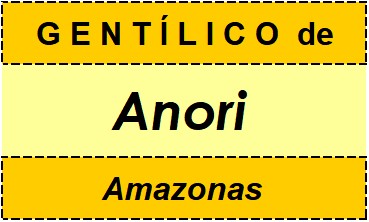 Gentílico da Cidade Anori