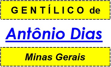 Gentílico da Cidade Antônio Dias