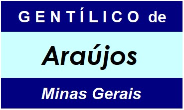 Gentílico da Cidade Araújos