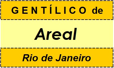 Gentílico da Cidade Areal