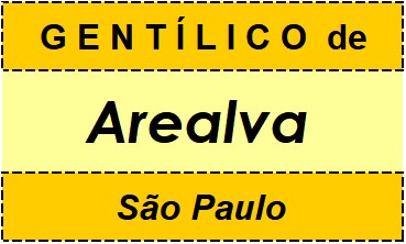 Gentílico da Cidade Arealva