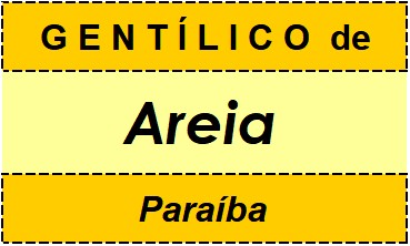 Gentílico da Cidade Areia