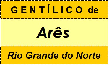 Gentílico da Cidade Arês