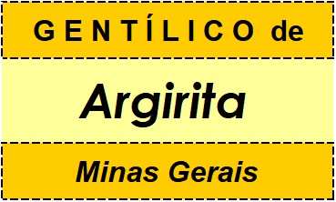 Gentílico da Cidade Argirita