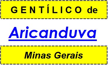 Gentílico da Cidade Aricanduva