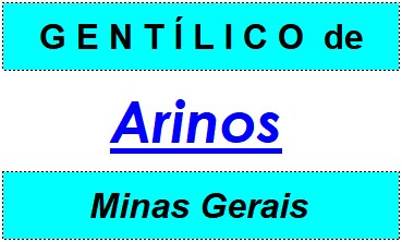 Gentílico da Cidade Arinos