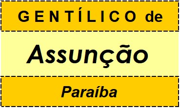 Gentílico da Cidade Assunção