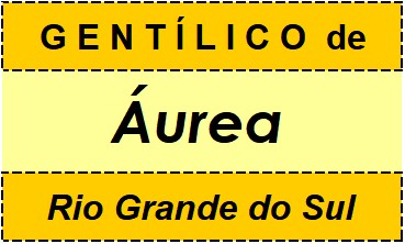 Gentílico da Cidade Áurea