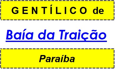 Gentílico da Cidade Baía da Traição