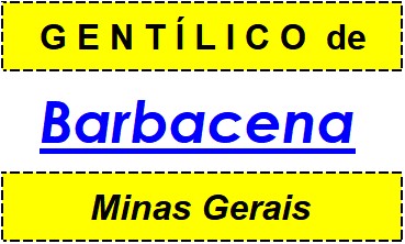 Gentílico da Cidade Barbacena