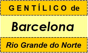 Gentílico da Cidade Barcelona