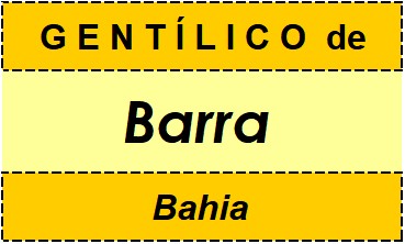 Gentílico da Cidade Barra