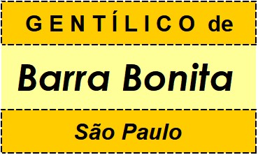 Gentílico da Cidade Barra Bonita