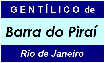 Gentílico da Cidade Barra do Piraí