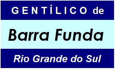 Gentílico da Cidade Barra Funda