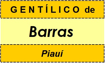 Gentílico da Cidade Barras