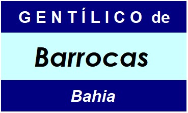 Gentílico da Cidade Barrocas