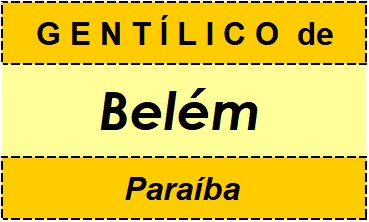 Gentílico da Cidade Belém