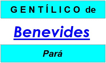 Gentílico da Cidade Benevides