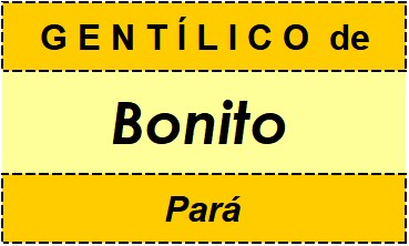 Gentílico da Cidade Bonito