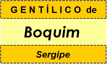 Gentílico da Cidade Boquim