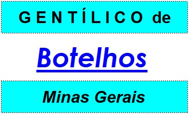 Gentílico da Cidade Botelhos