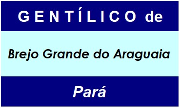 Gentílico da Cidade Brejo Grande do Araguaia