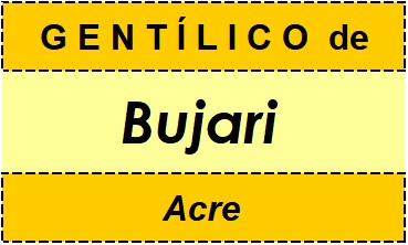 Gentílico da Cidade Bujari