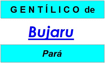 Gentílico da Cidade Bujaru