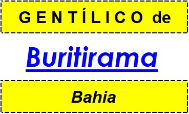 Gentílico da Cidade Buritirama