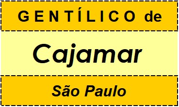 Gentílico da Cidade Cajamar