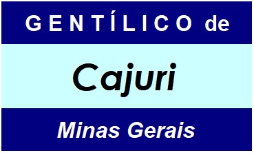 Gentílico da Cidade Cajuri