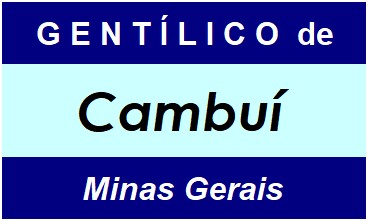 Gentílico da Cidade Cambuí