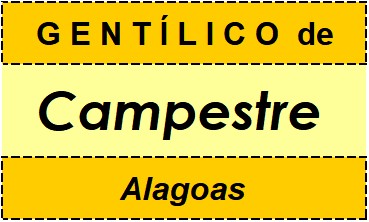 Gentílico da Cidade Campestre