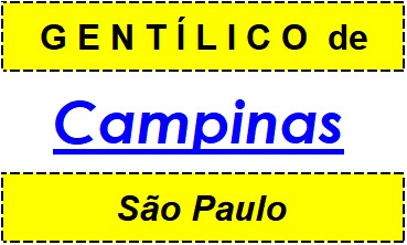 Gentílico da Cidade Campinas