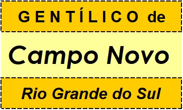 Gentílico da Cidade Campo Novo