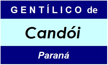 Gentílico da Cidade Candói