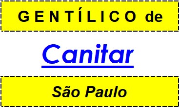 Gentílico da Cidade Canitar