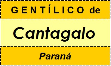 Gentílico da Cidade Cantagalo