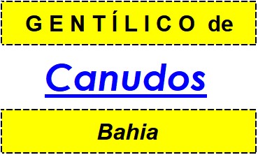 Gentílico da Cidade Canudos