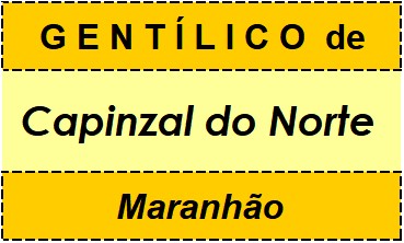 Gentílico da Cidade Capinzal do Norte