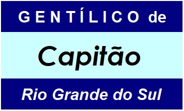 Gentílico da Cidade Capitão