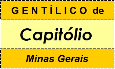 Gentílico da Cidade Capitólio