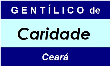 Gentílico da Cidade Caridade