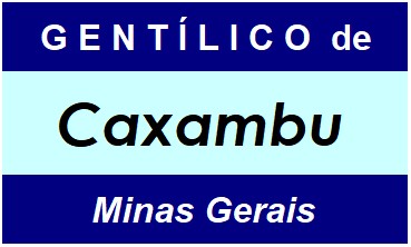 Gentílico da Cidade Caxambu