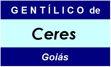 Gentílico da Cidade Ceres