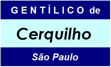 Gentílico da Cidade Cerquilho