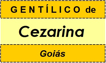 Gentílico da Cidade Cezarina